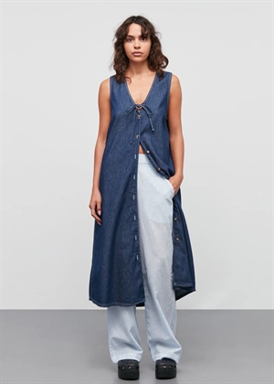 Pauline Air denim kjole Dark Blue Denim Mads Nørgaard 
